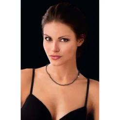Spinellkette Black & Black