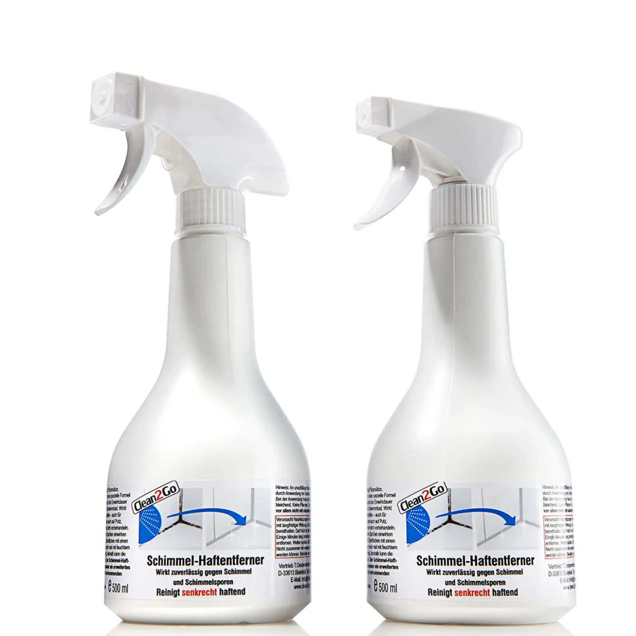 Spray’n go Schimmelentferner 1 Liter (2 Flaschen je 500 ml)