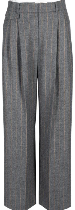 st.Ann Flexible Wide-leg-Nadelstreifenhose