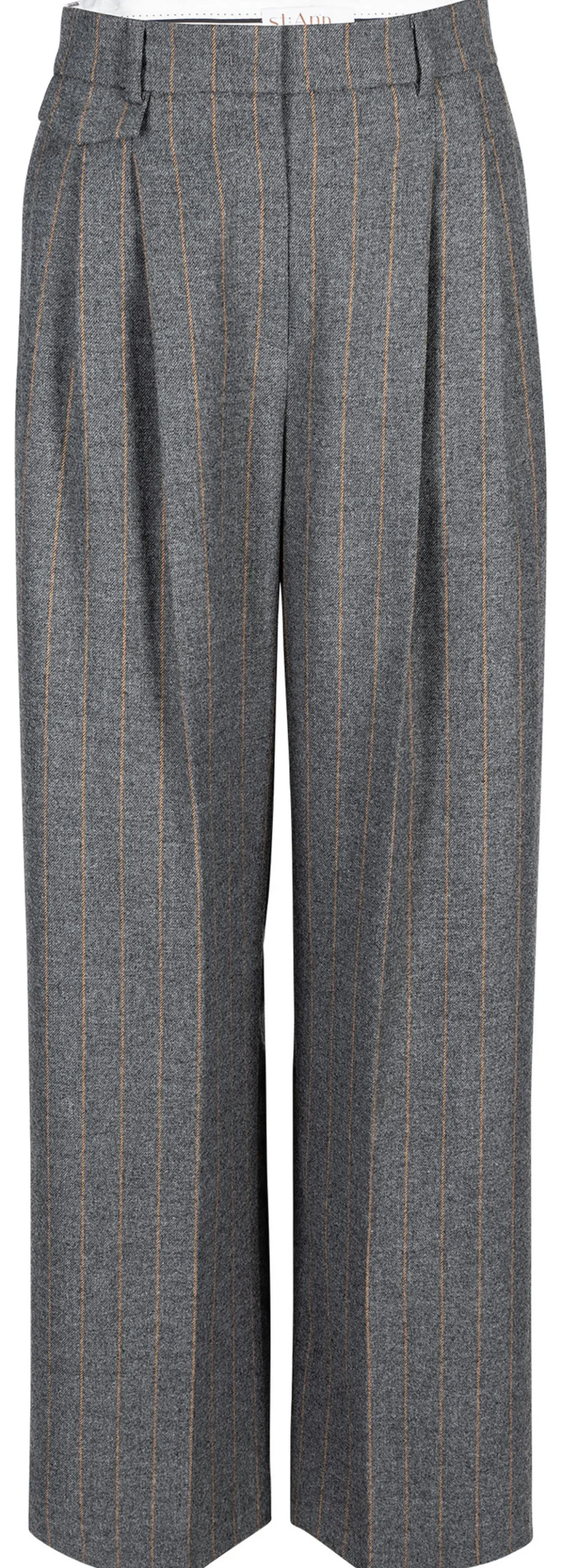st.Ann Flexible Wide-leg-Nadelstreifenhose