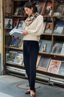 st.Ann Pull-on-Bundfaltenhose