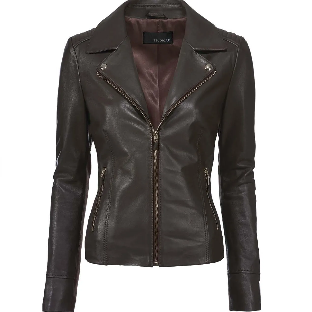 Studio AR Biker-Lederjacke