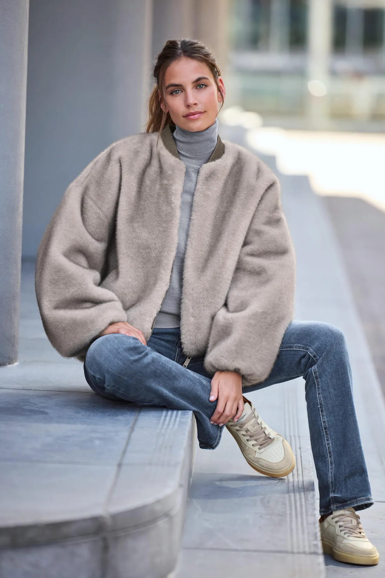 Studio AR Bomber-Wendejacke