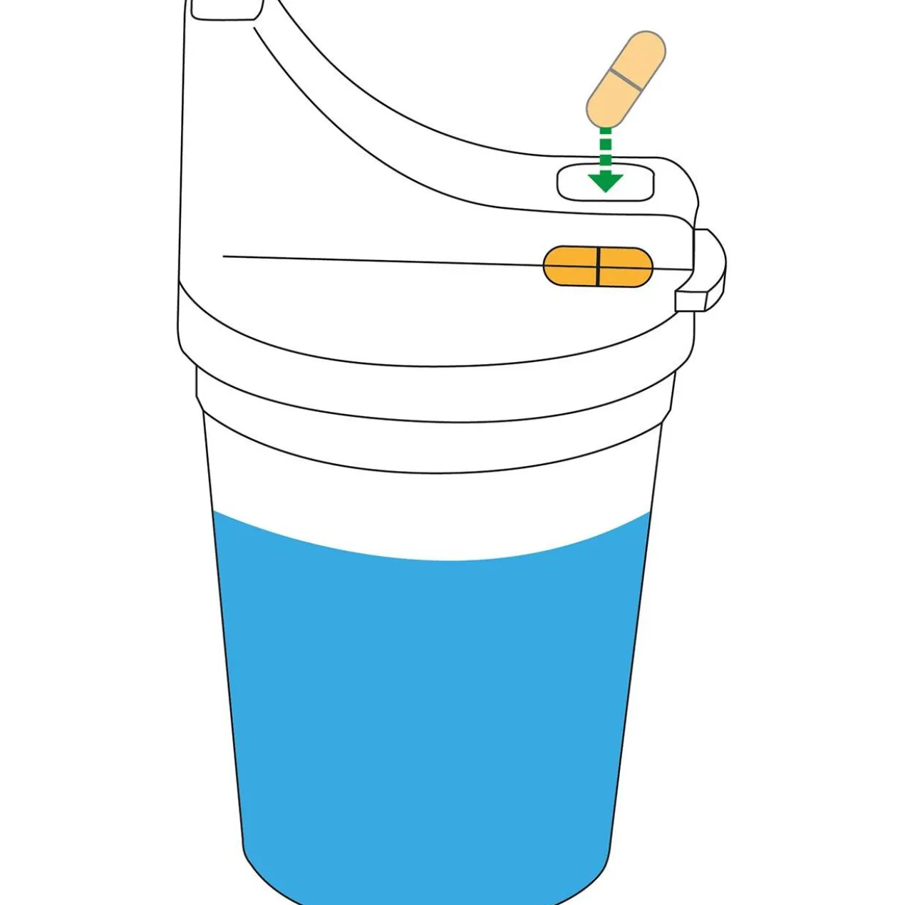 Tabletten-Becher