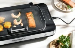 Tischgrill mit integriertem Rauchabzug