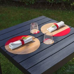 Tischset oder Glasuntersetzer Nelumbo
