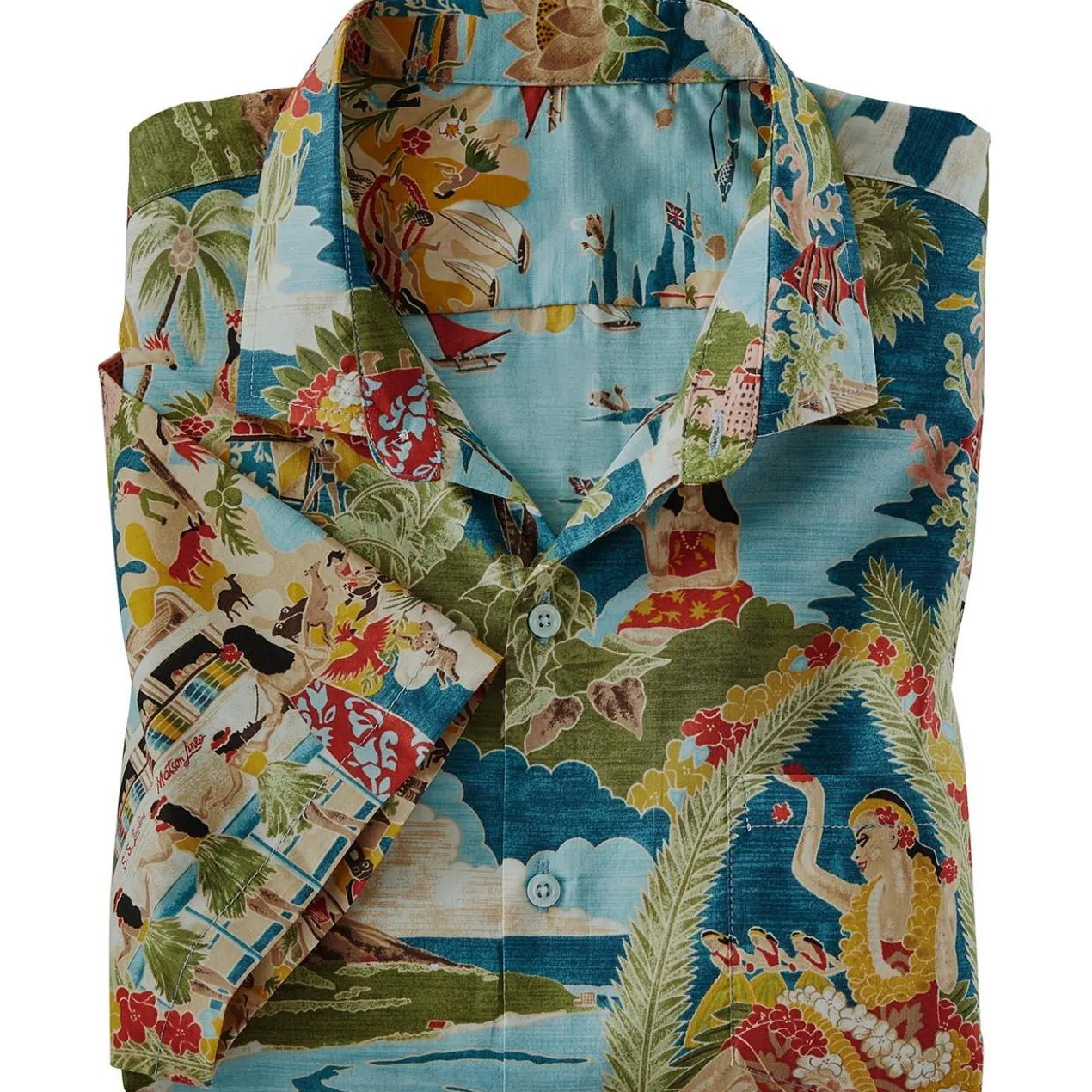 Tori Richard Aloha-Shirt Boat Day