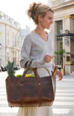 Universal-Ledertasche aus Büffelleder
