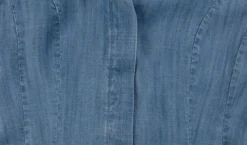 van Laack Denim-Kelchkragen-Bluse