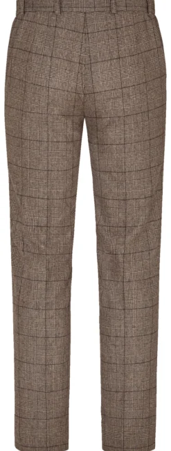 Waschbare Schurwoll-Glencheckhose