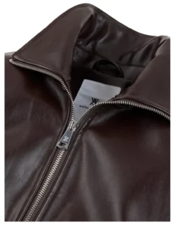 Wetterfeste Kunstlederjacke