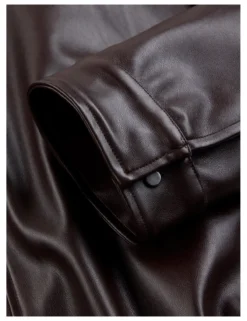 Wetterfeste Kunstlederjacke