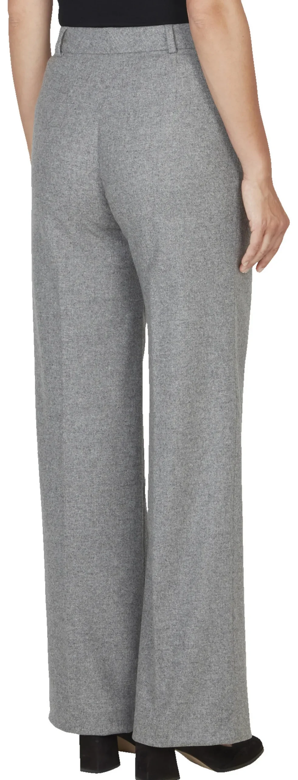 Wide-leg-Schurwollhose