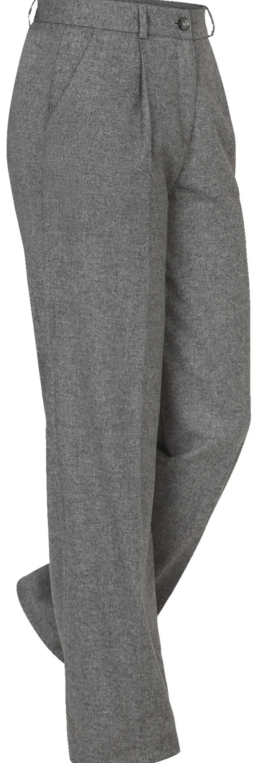 Wide-leg-Schurwollhose