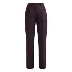 Wide-leg-Schurwollhose
