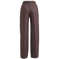 Wide-leg-Schurwollhose