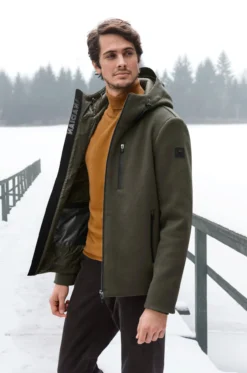 Woll-Fleecejacke