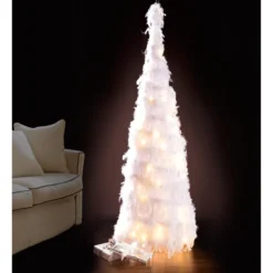 Zauberhafter LED-Federbaum