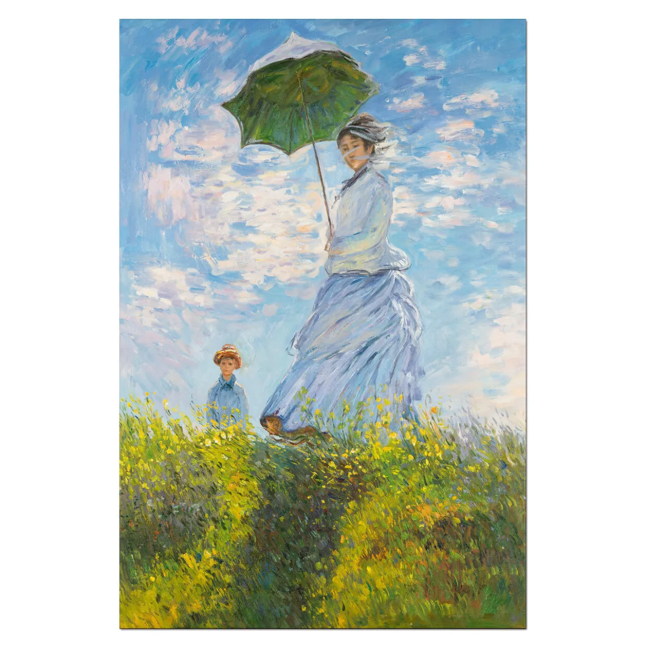 Zhao Xiaojie malt Monet – Frau mit Sonnenschirm