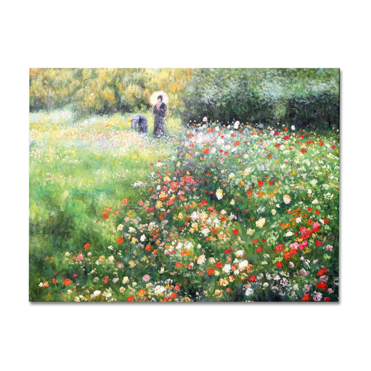 Zhong Lirong malt Renoir – Frau mit Sonnenschirm